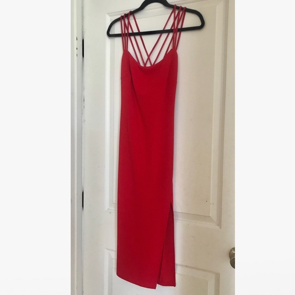 Astr Dresses & Skirts - Strappy Red Midi Dress